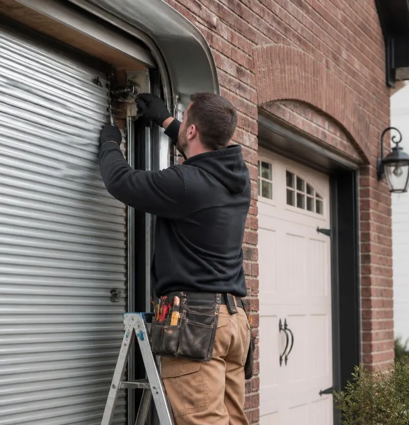 Off Track Door Repair in Lake Hamilton